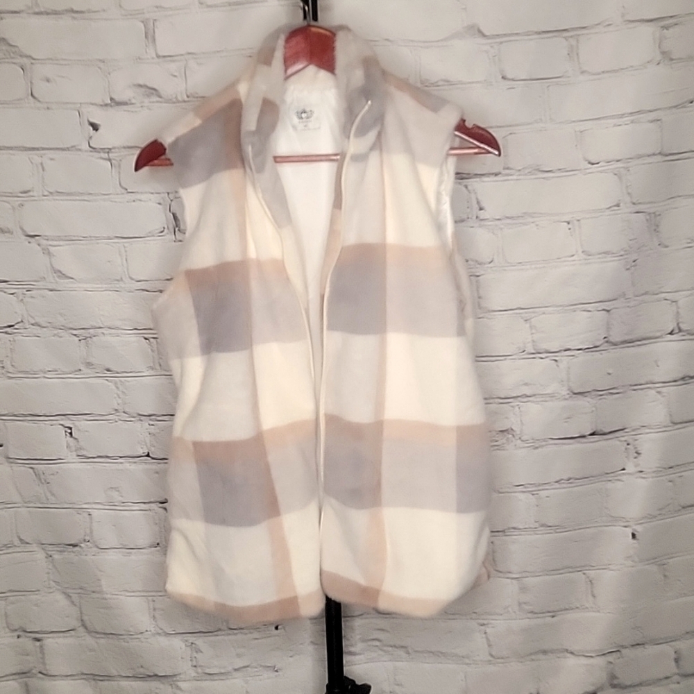 Katydid Womens Faux Fur Vest. size med - like new